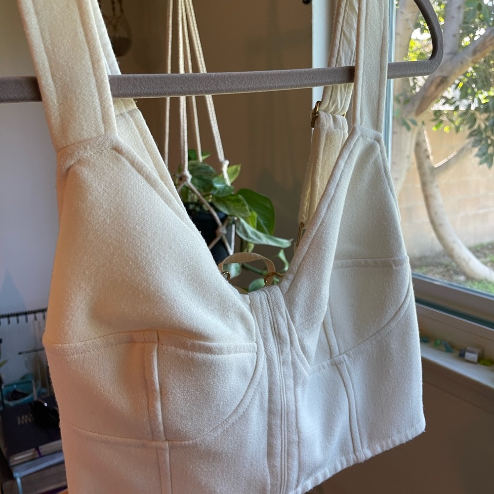 Sarva Musayev Elegant White Bustier